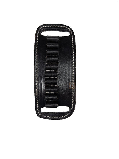 Leather Shotgun Ammo Holder for 12 Gauge Belt-Slide Carrier