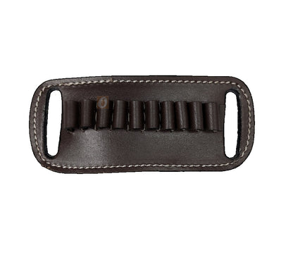 Leather Shotgun Ammo Holder for 12 Gauge Belt-Slide Carrier