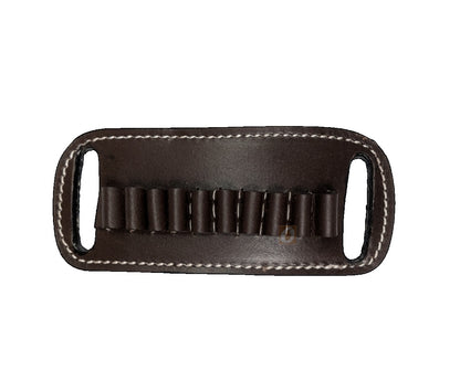 Leather Shotgun Ammo Holder for 12 Gauge Belt-Slide Carrier