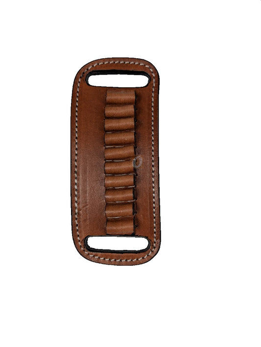 Leather Ammo Holder for 22 LR Belt-Slide Carrier