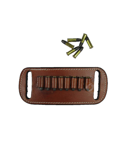 Leather Ammo Holder for 22 LR Belt-Slide Carrier