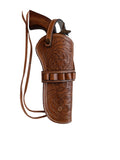Western Leather Holster for Cimarron Cavalry 45 LC – Straight Draw & Crossdraw, 7.5” Barrel