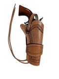 Lederholster Western Cowboy Sea Shell Tooled Magnum Revolver Case Gun Holder
