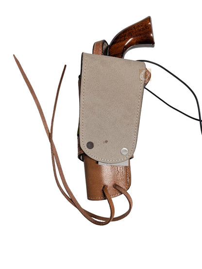 Lederholster Western Cowboy Sea Shell Tooled Magnum Revolver Case Gun Holder