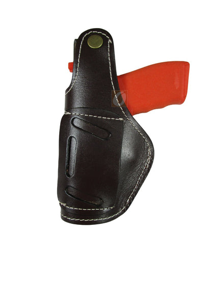 Leather Holster Hellcat Pro Thumb Retention 9mm OWB Tooled 3 Way Carry