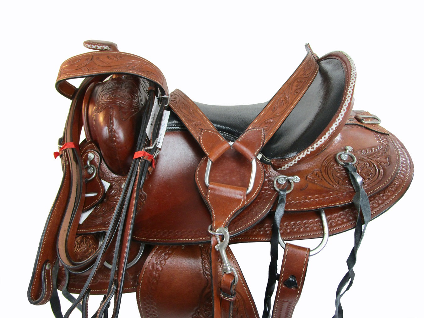 Gaited Western Saddle Horse Trail Pleasure Tooled Leather 15 16 17 18