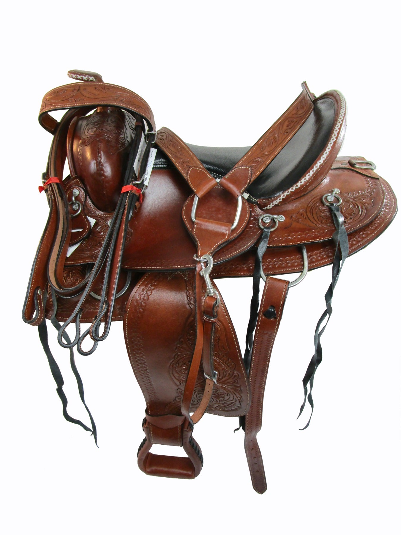 Gaited Western Saddle Horse Trail Pleasure Tooled Leather 15 16 17 18