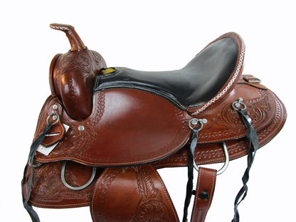 Gaited Western Saddle Horse Trail Pleasure Tooled Leather 15 16 17 18