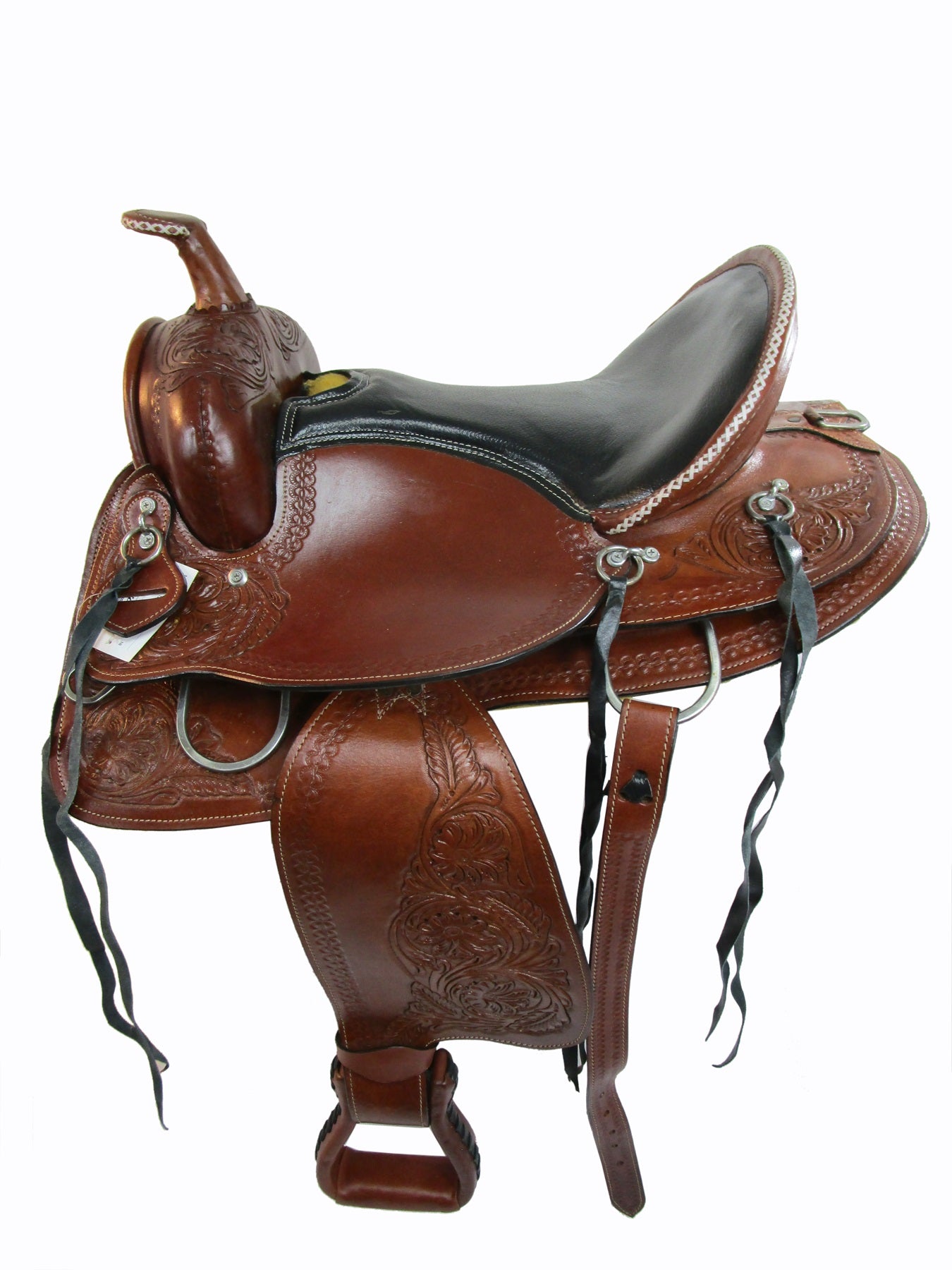 Gaited Western Saddle Horse Trail Pleasure Tooled Leather 15 16 17 18