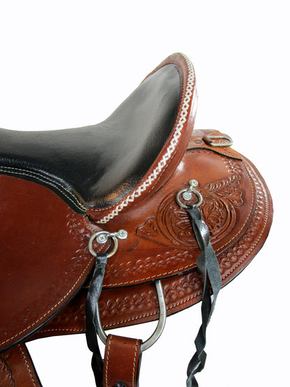 Gaited Western Saddle Horse Trail Pleasure Tooled Leather 15 16 17 18