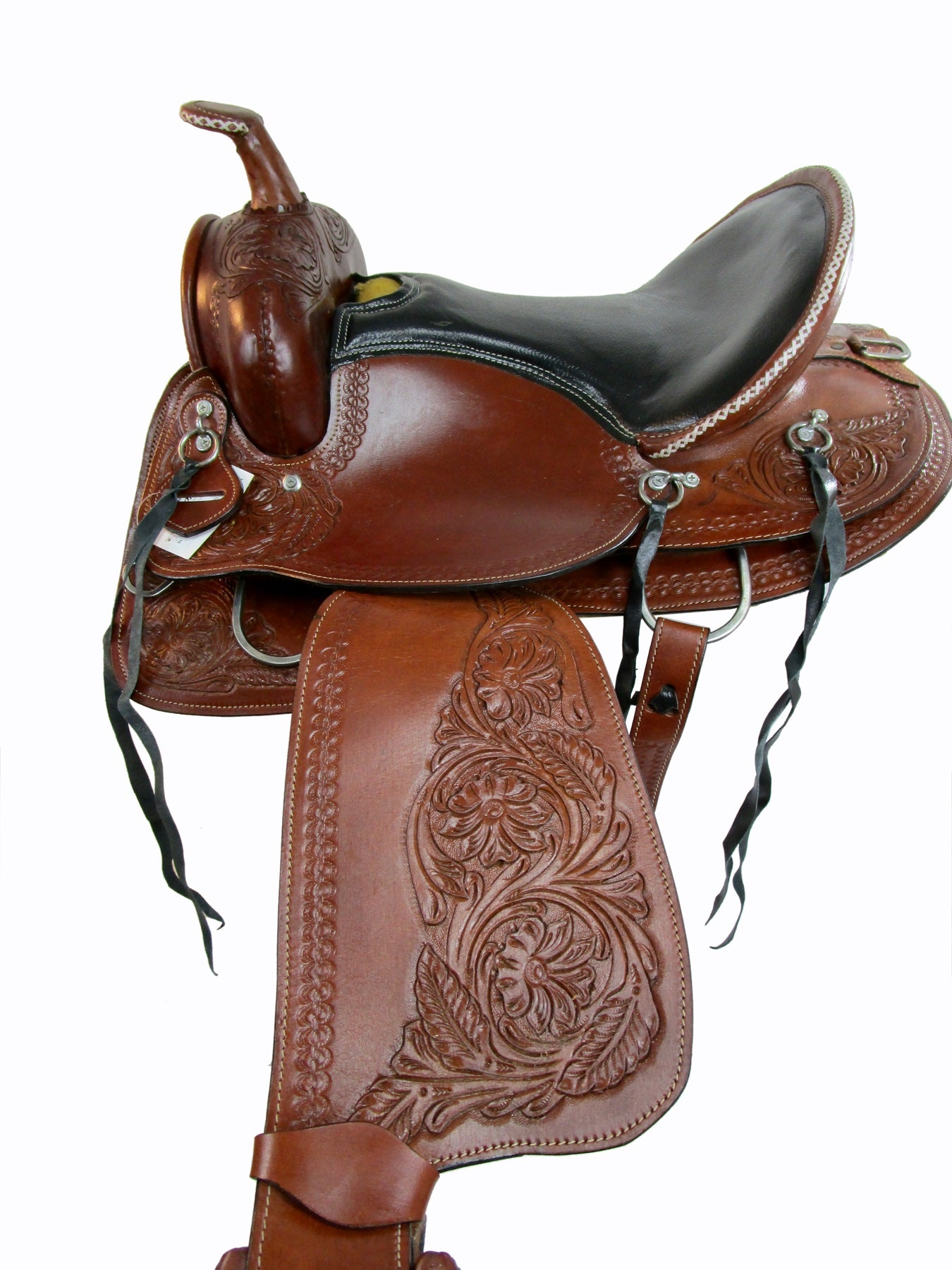 Gaited Western Saddle Horse Trail Pleasure Tooled Leather 15 16 17 18