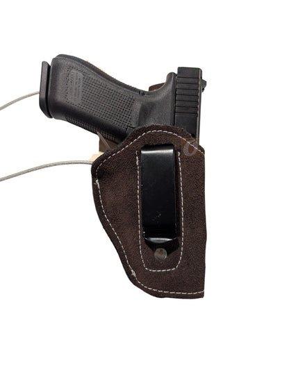 Semišové Kožené IWB Pouzdro pro Glock 17 pro Skryté Nošení