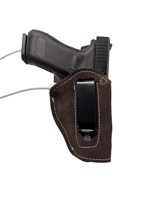 Glock 17 Suede Leather IWB Holster for Concealed Carry