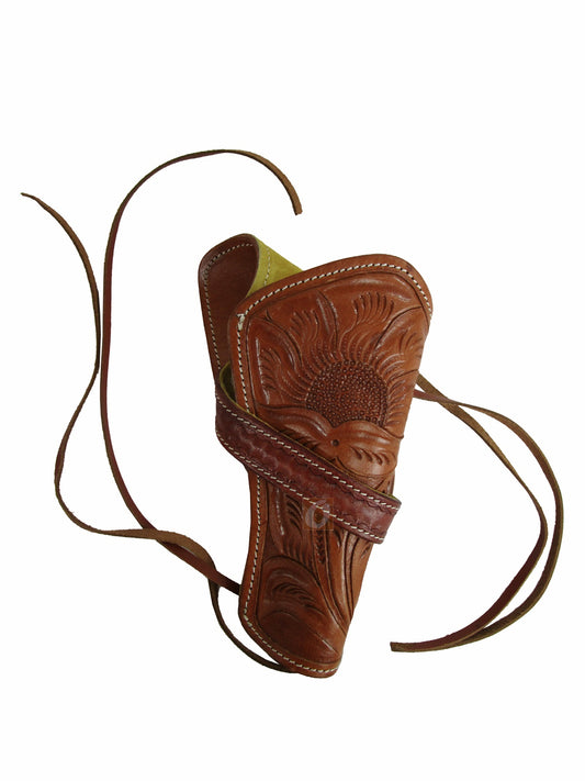 Lederholster Western Cowboy Floral Tooled Revolver Pistolenkoffer Waffenhalter