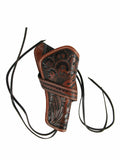 Leather Crossdraw Western Holsters Long Barrel Antique Black - Right