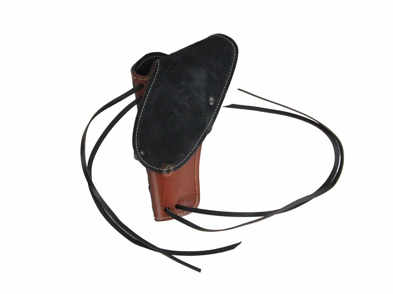 Funda de cuero Western Cowboy con púas y herramientas para revólver, funda para pistola