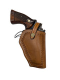 Pistolenhalfter aus Leder mit Western-Blumenmuster, Single-Action-Revolver-Etui