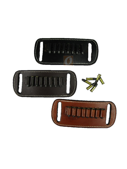 Leather Ammo Holder for 22 LR Belt-Slide Carrier