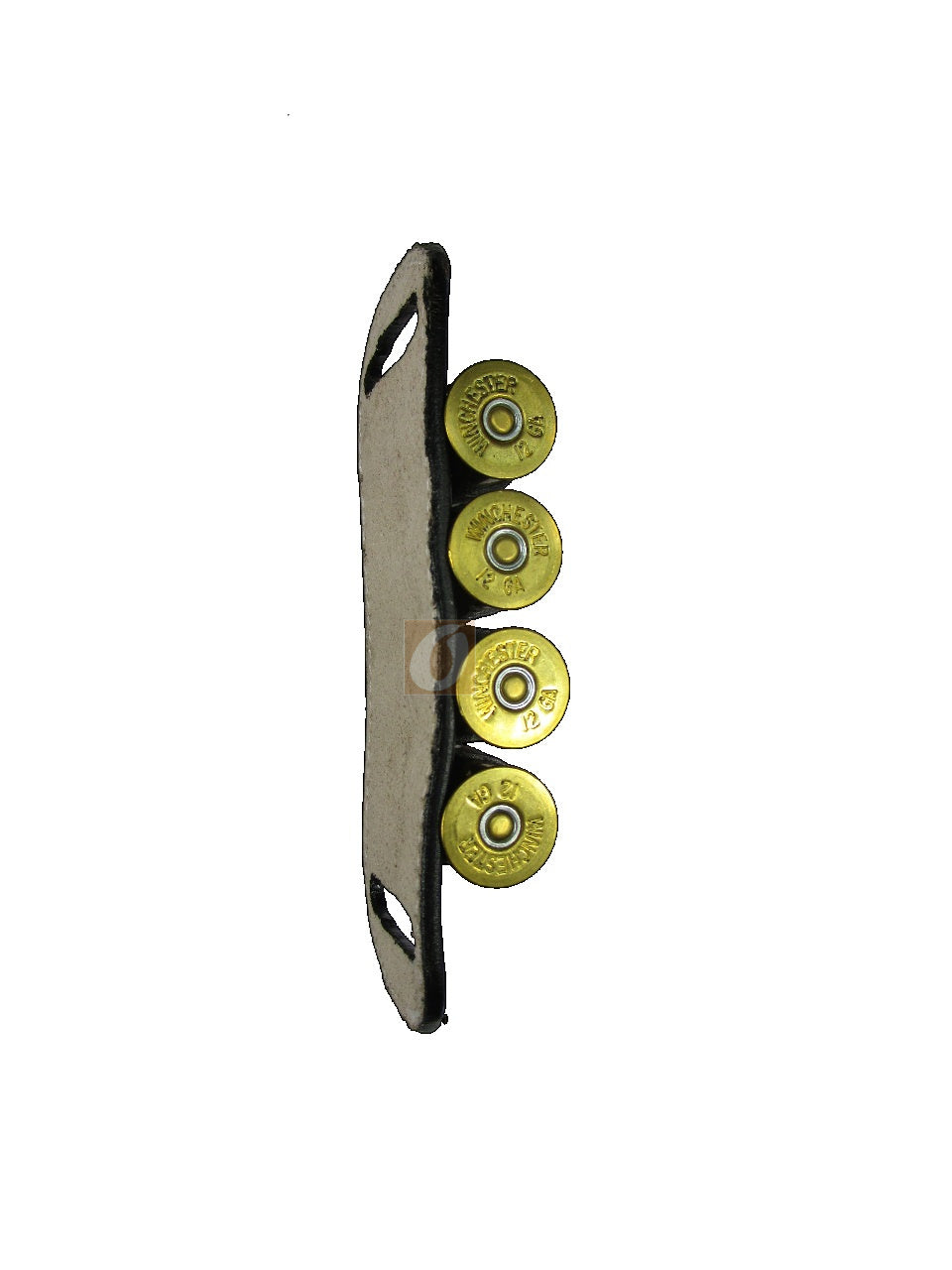 Leather Shotgun Ammo Holder for 12 Gauge Belt-Slide Carrier