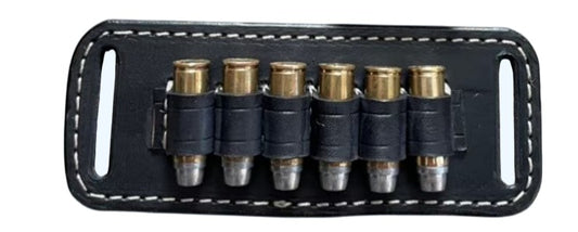 Leather Ammo Holder for 22 LR Belt-Slide Carrier
