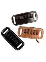 leather ammo holder front view 9mm