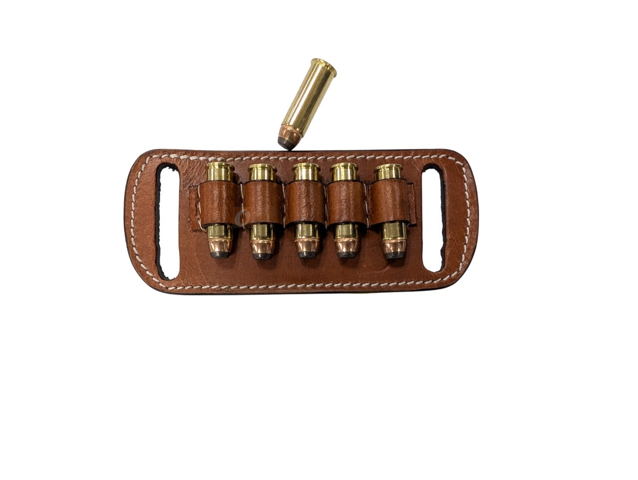 Leather Ammo Holder for 44 Magnum Belt-Slide Carrier