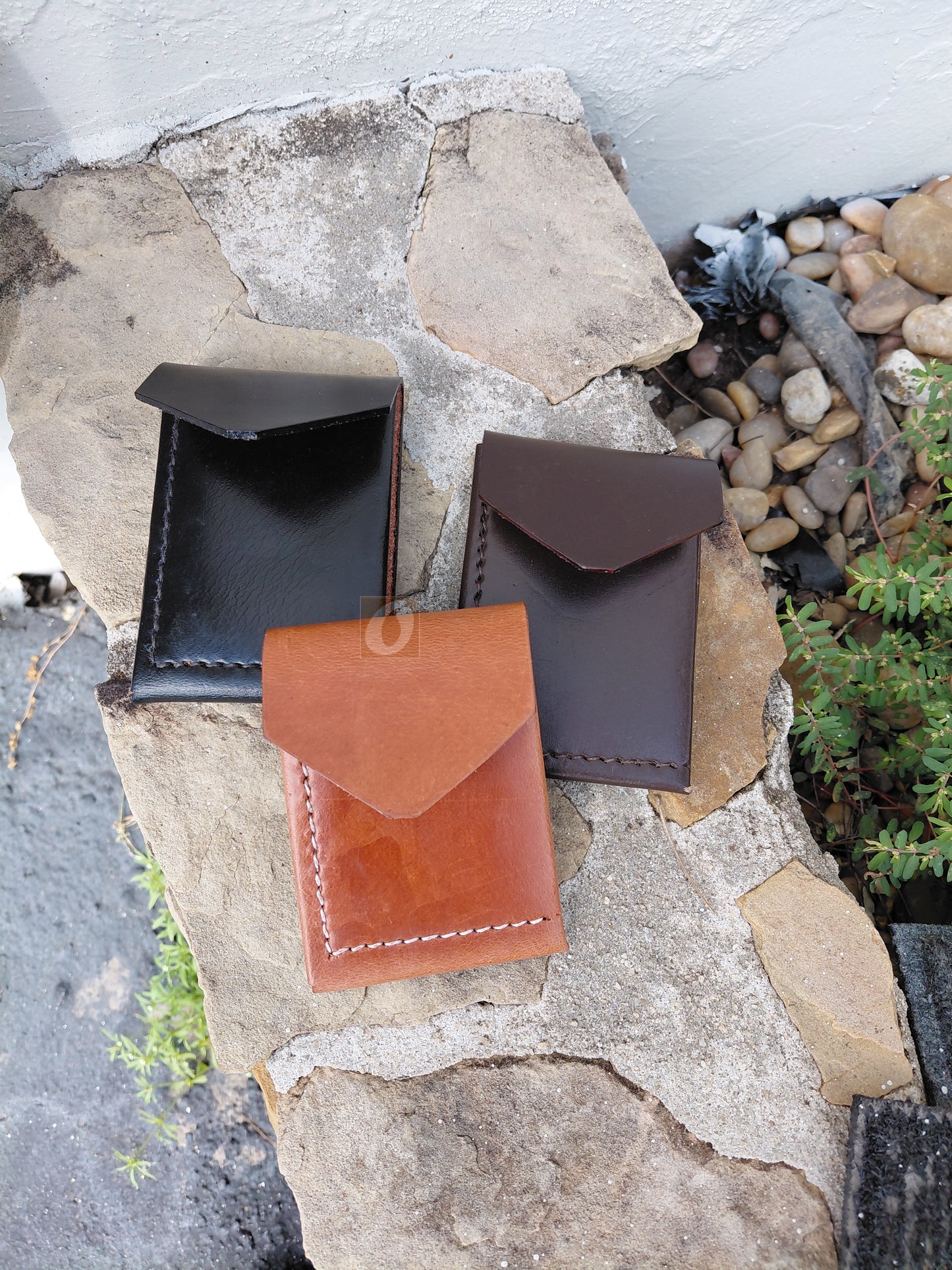 Men's Leather Trifold Wallet – Thick Saddle Leather Minimalist Style