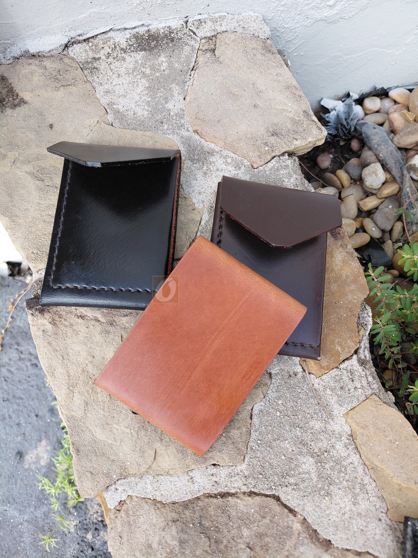 Men's Leather Trifold Wallet – Thick Saddle Leather Minimalist Style