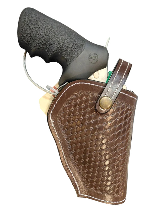 Ruger Alaskan .44 Magnum Leather Holster OWB Western 3 Way Carry