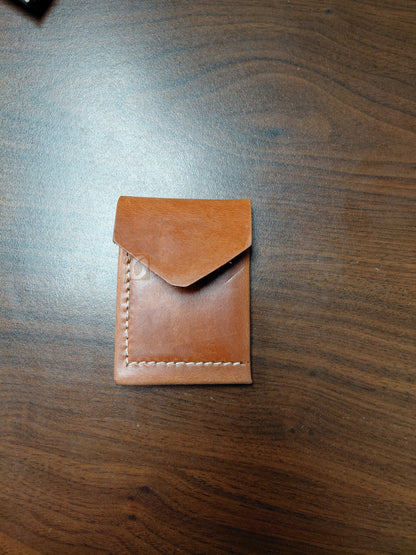 Men's Leather Trifold Wallet – Thick Saddle Leather Minimalist Style
