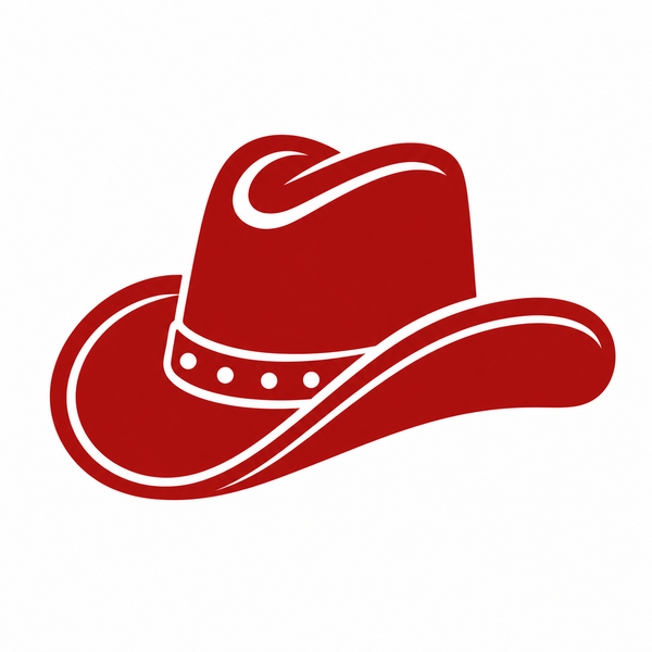 red cowboy hat