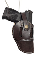 taurus 3xl suede leather holster front view brown color