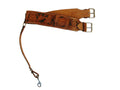 Floral Tooled Painted Saddle Rear Girth Roping Western Back Cinch