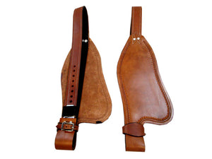 Smooth Leather Western Saddle Fender Replacement Horse Roping Trail