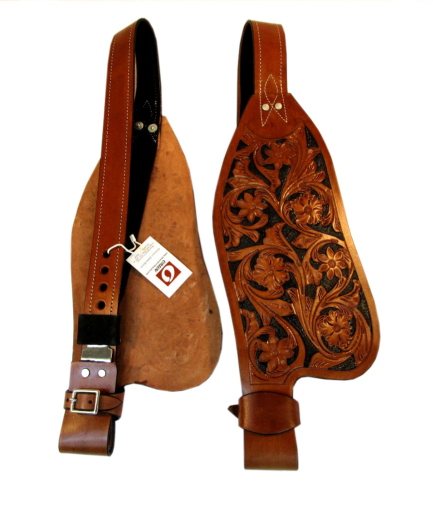 Western Leather Saddle Replacement Fenders Set Full Size ⋆ Hill Saddlery