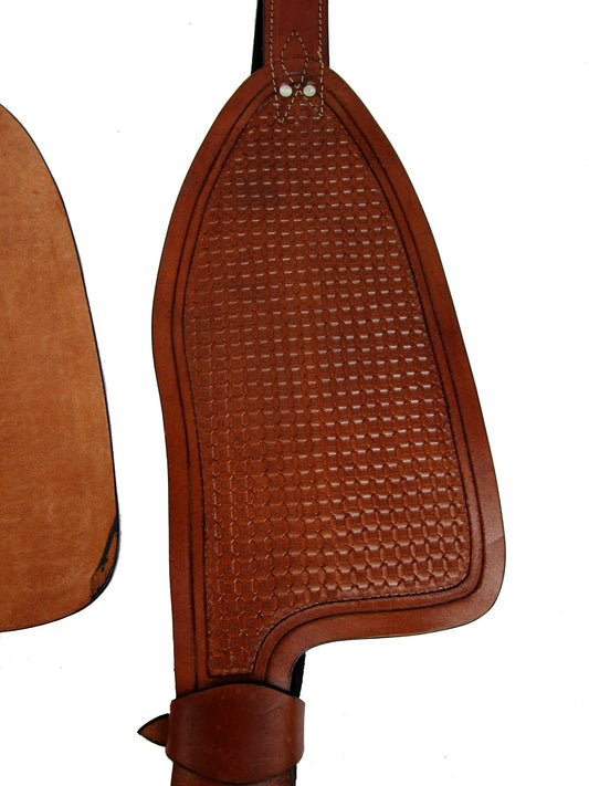 Barrel Saddle Western Fender Replacement Tooled Leather Horse Trail Tack