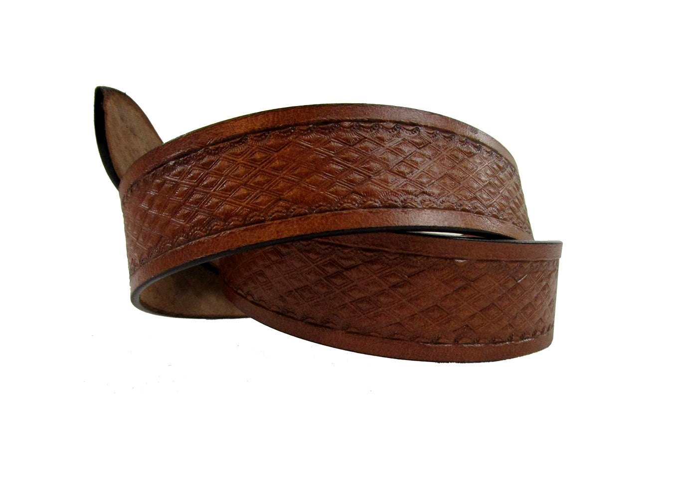 Mens tooled leather belts best sale