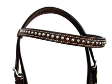 Silver Studded Headstall Barrel Racing Tack Set Trail Western Bridle