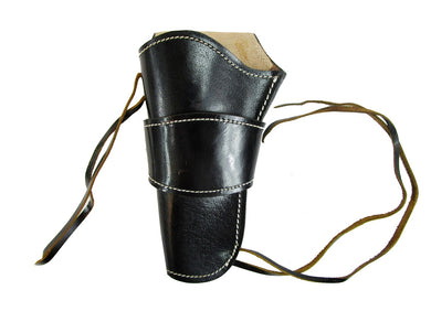 Western Gun Holster Black Leather Single Action Cowboy Revolver Case