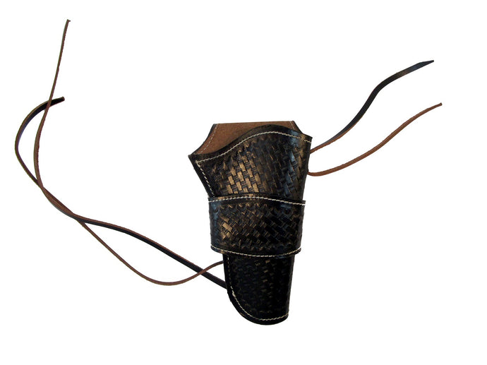 Basket Tooled Leather Western Cowboy Holster Single Action Gun Case