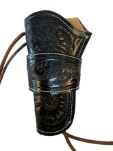 Western Floral Tooled Leather Gun Holster Single Action Revolver Case