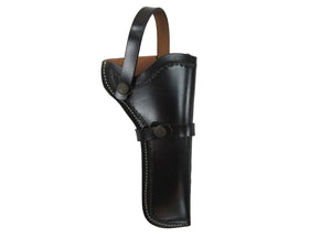 Leather Holster Western Cowboy Sea Shell Tooled Magnum Revolver Case Gun Holder