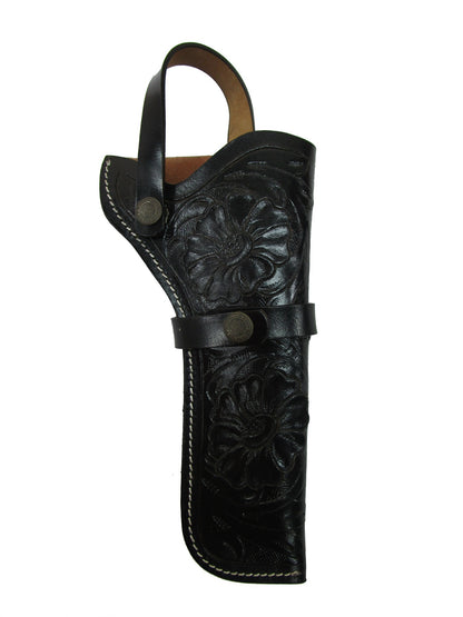 Leather Holster Western Cowboy Floral Tooled Revolver Pistol Case Gun Holder