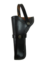 Leather Holster Western Cowboy Barbed Tooled Biker Revolver Pistol Gun Holder