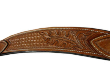 Heavy Western Horse Breast Collar Padded Floral Tooled Trail Tack