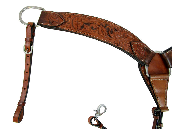 Western Breast Collar Horse Roping Barrel Racing Trail Leather Tack