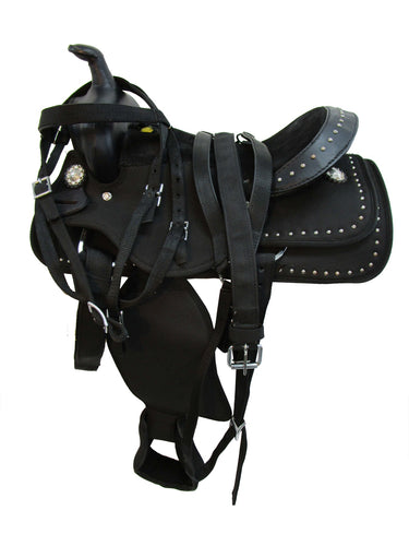 Kids Western Saddle Youth Barrel Racing Pleasure Trail Tack 12 13 14