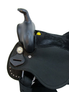 Kids Western Saddle Youth Barrel Racing Pleasure Trail Tack 12 13 14