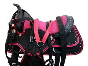 Youth Kids Cowboy Barrel Western Saddle 12 13 14 Pleasure Horse Trail Tack Set