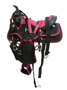 Youth Kids Cowboy Barrel Western Saddle 12 13 14 Pleasure Horse Trail Tack Set